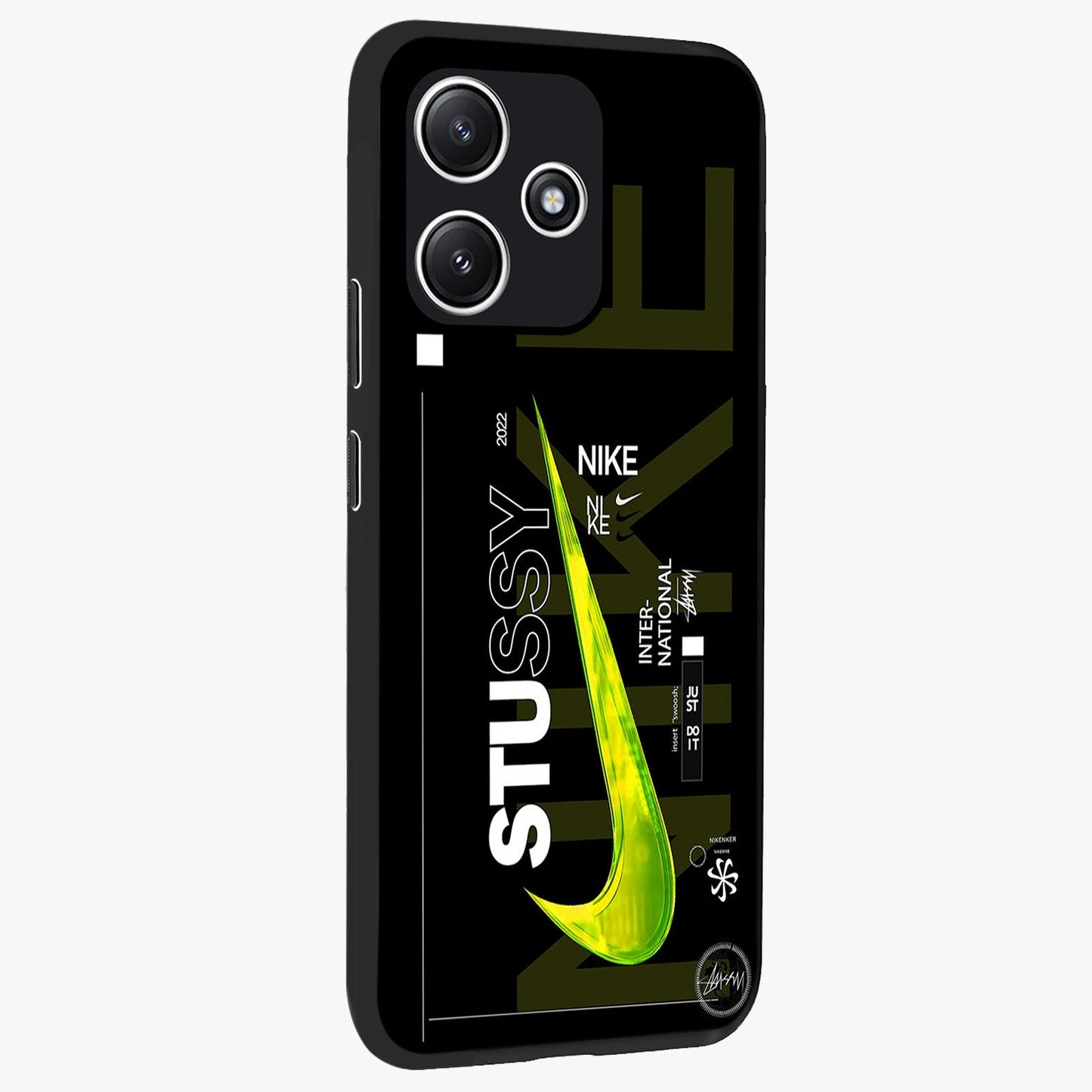 Neon Street Edition Glass Case upright view showcasing colorful neon artwork with modern street culture theme.