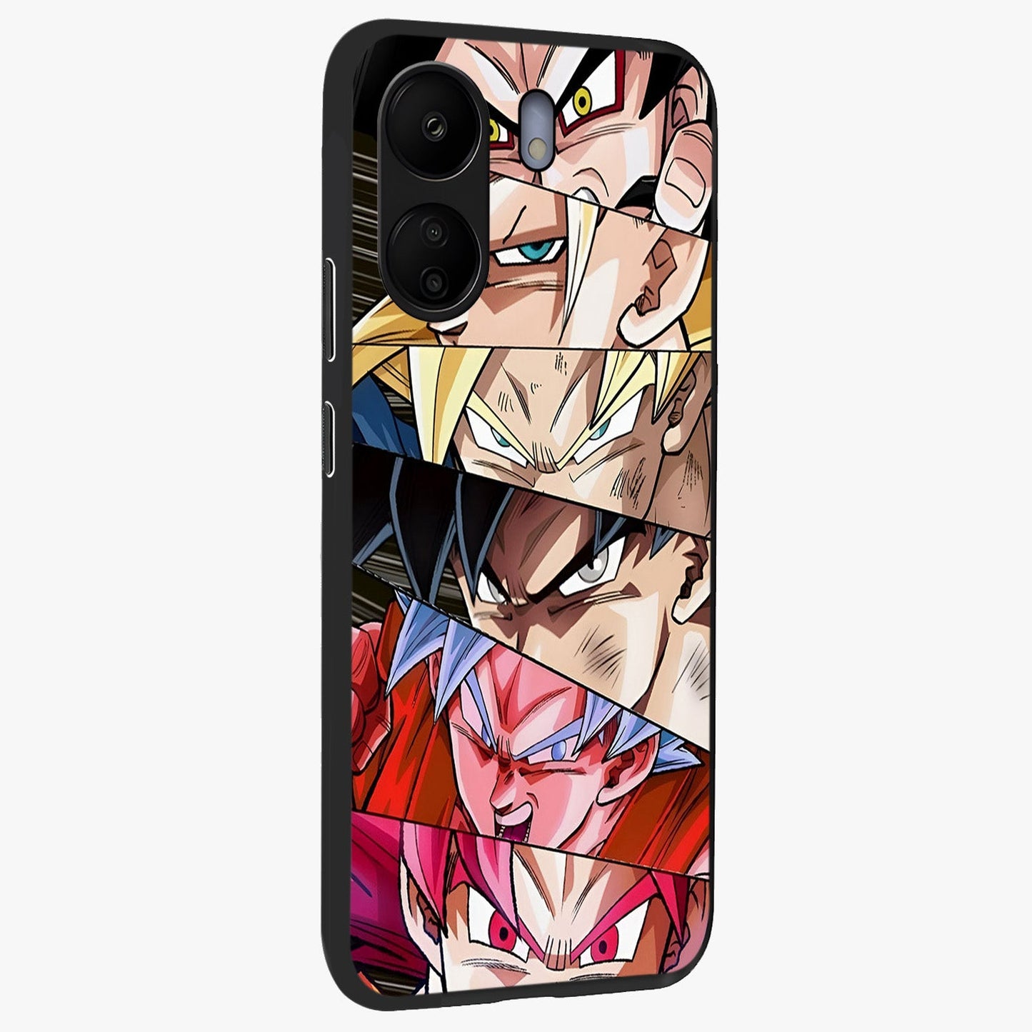 Anime Character Glass Case upright view showcasing expressive anime artwork with bold graphic style.