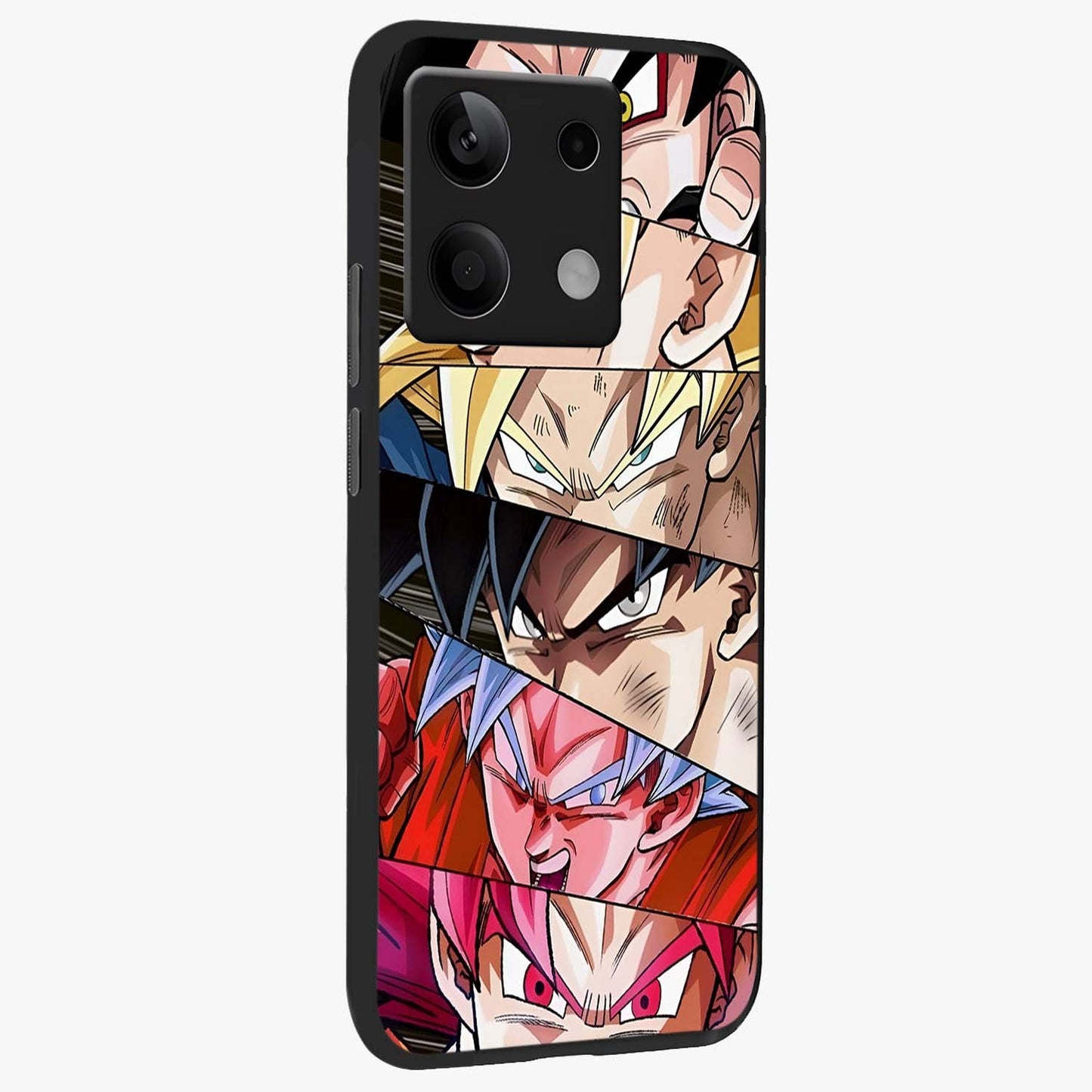 Anime Character Glass Case upright view showcasing expressive anime artwork with bold graphic style.