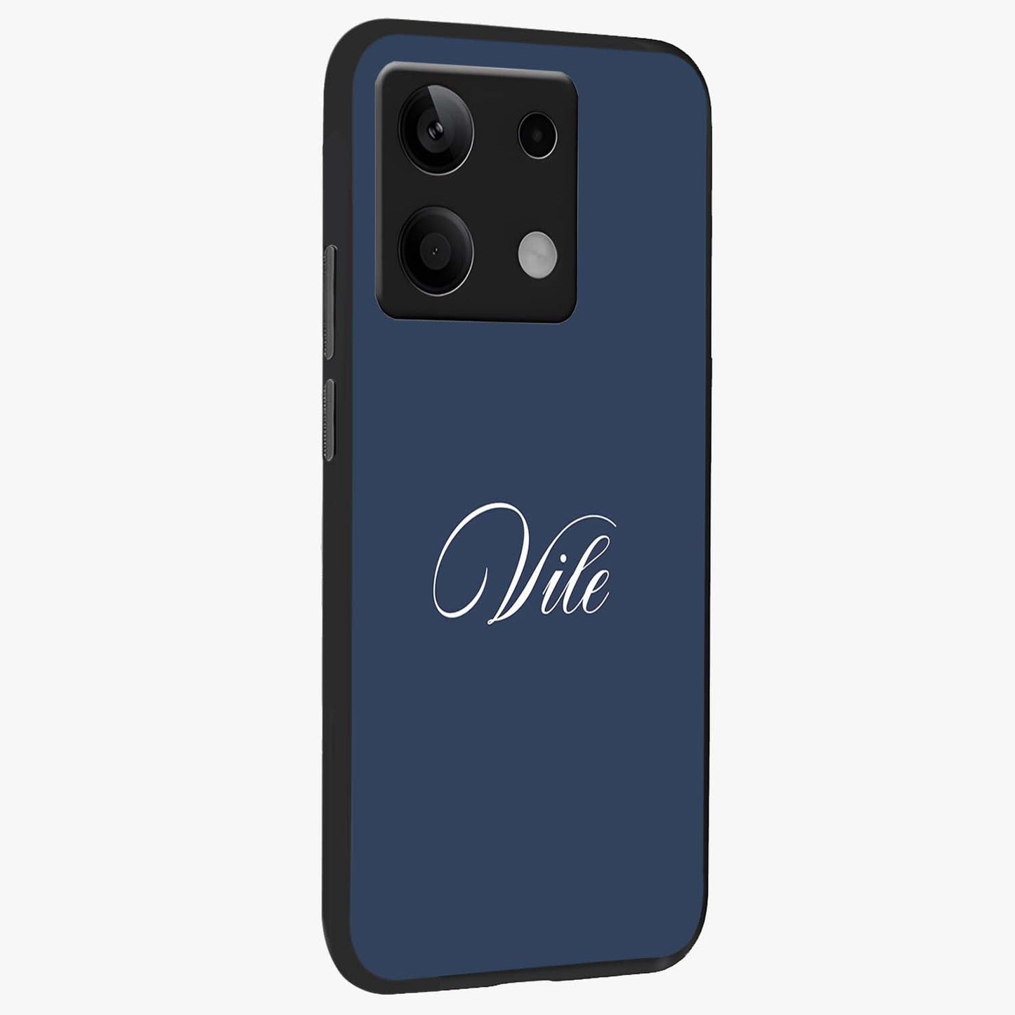 Blue Vintage Floral Pattern Glass Case displayed in angled mockup highlighting classic blue floral pattern and retro aesthetic design.