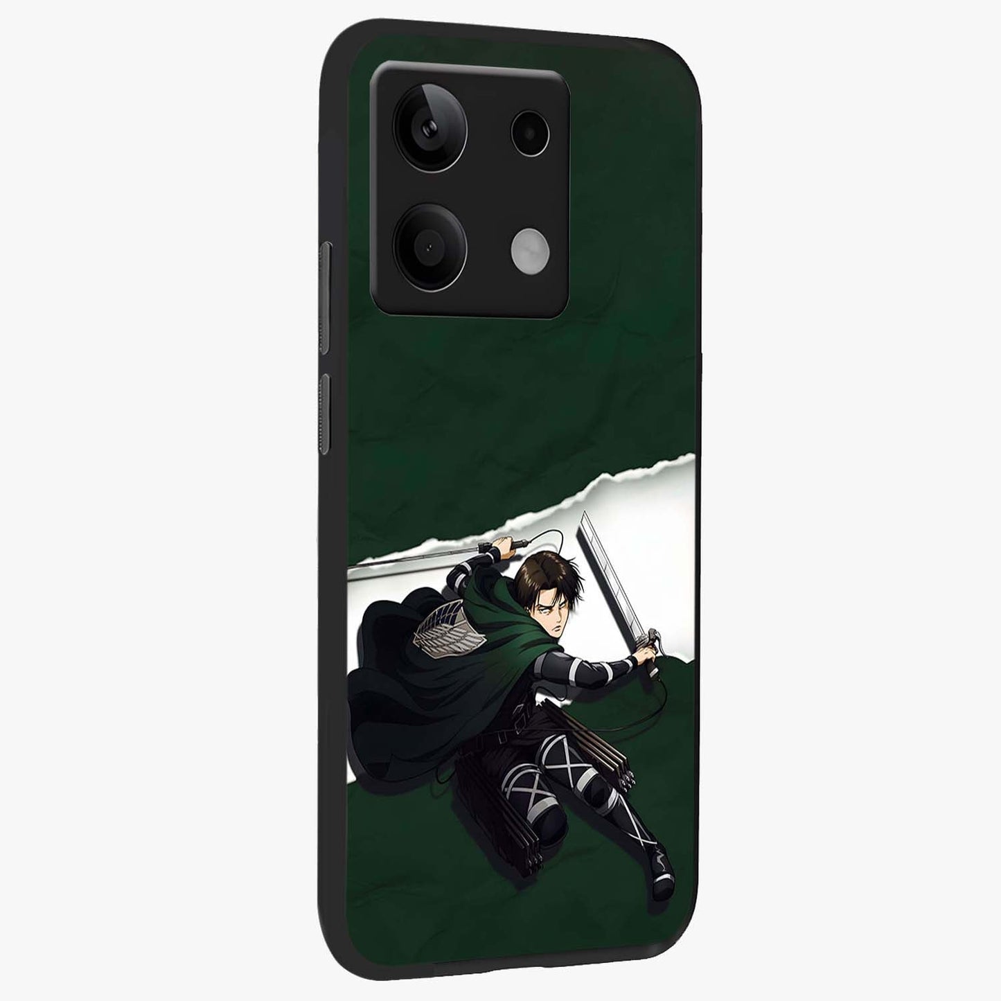 Emerald War Vanguard Glass Case upright view showcasing dramatic warrior artwork with bold fantasy theme.