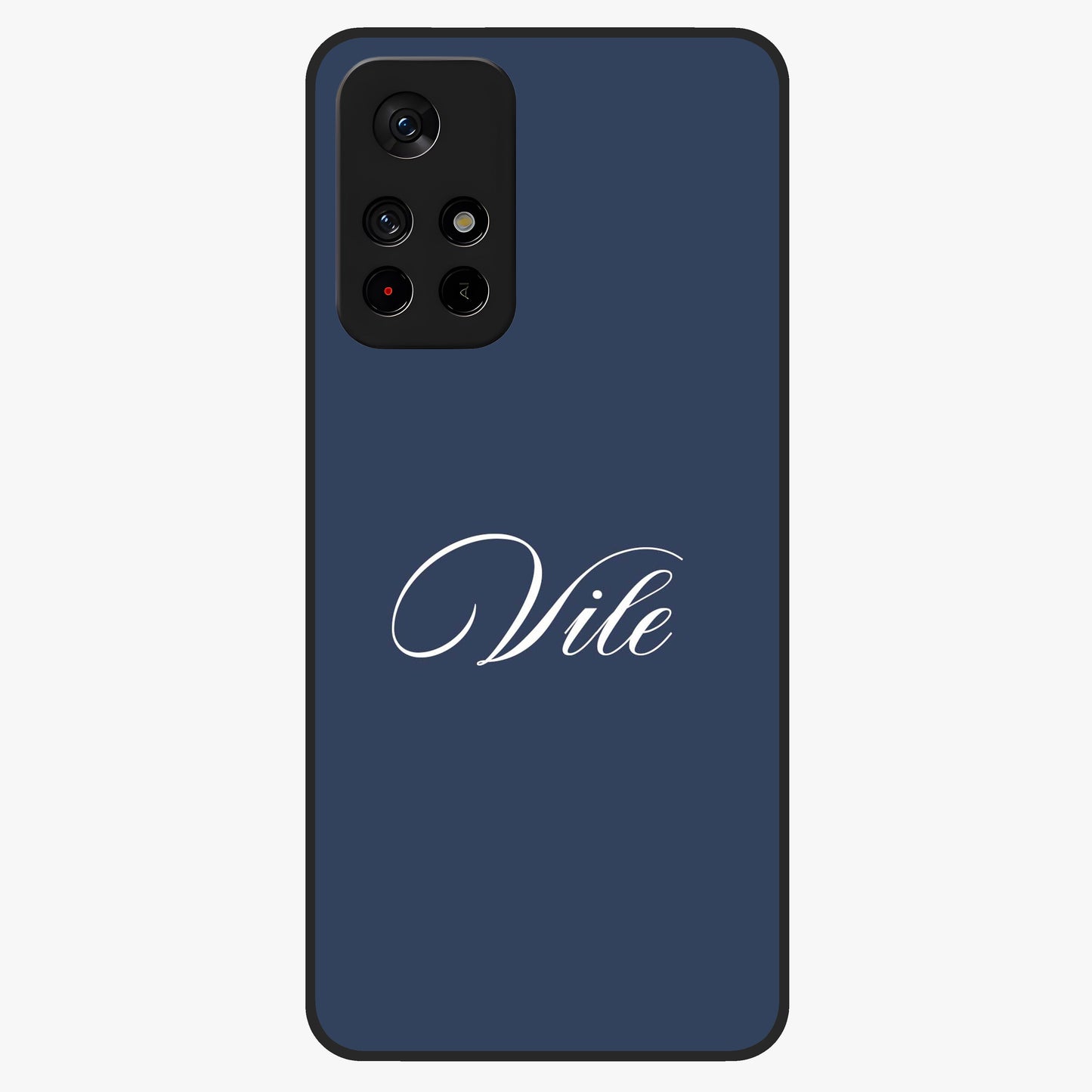 Blue Vintage Floral Pattern Glass Case displayed in angled mockup highlighting classic blue floral pattern and retro aesthetic design.