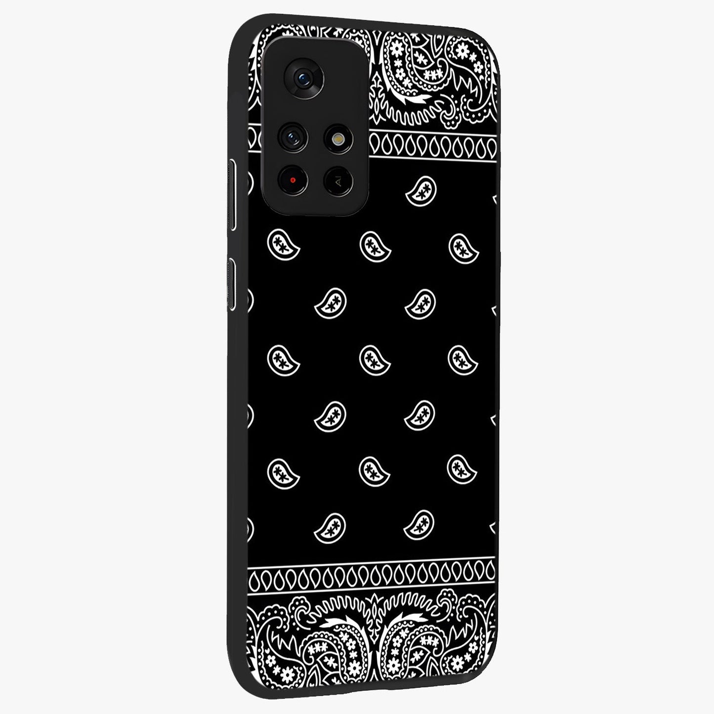 Retro Rebel Threads Glass Case upright view showcasing stylish vintage artwork with bold retro theme.