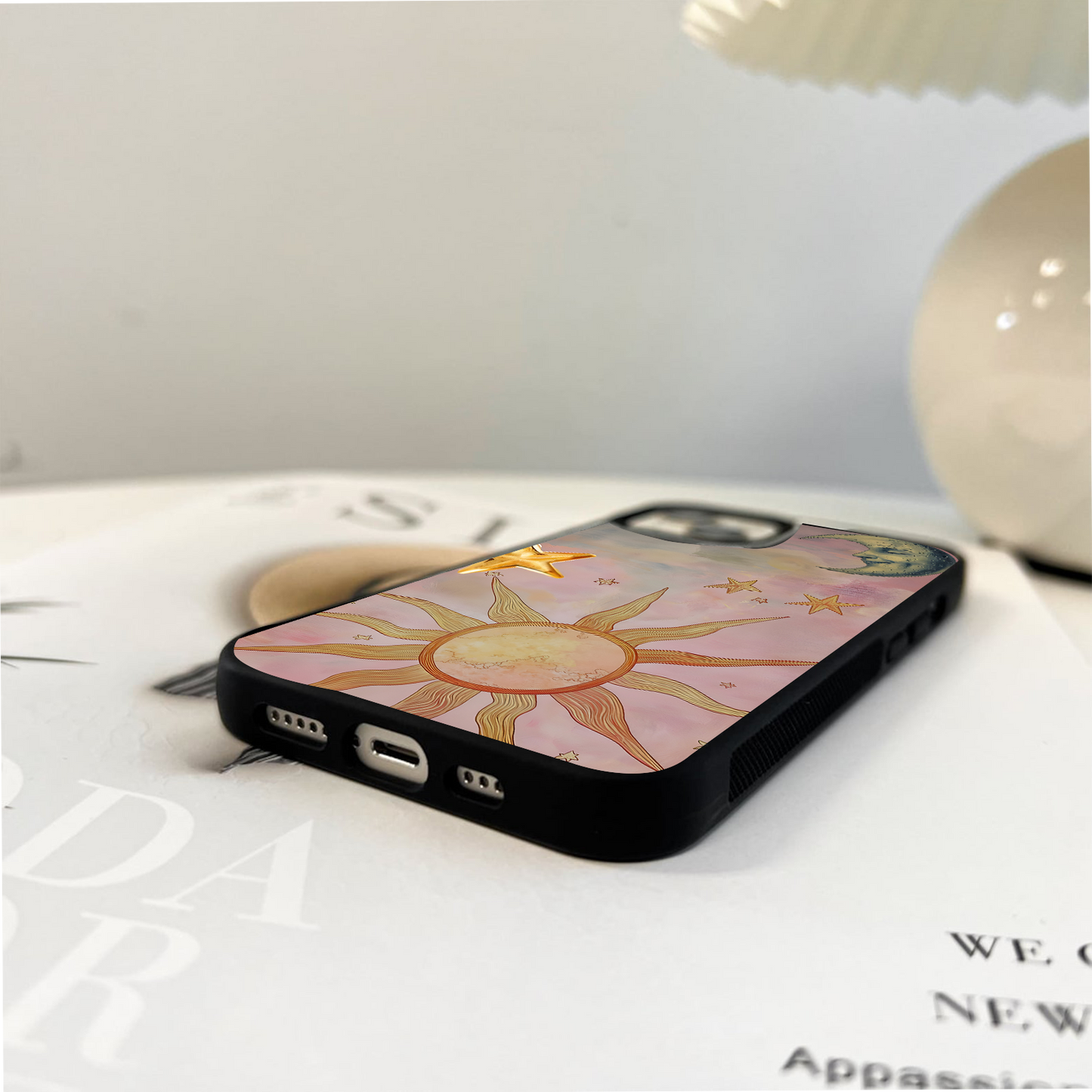 Celestial Cat Dreams Glass Case