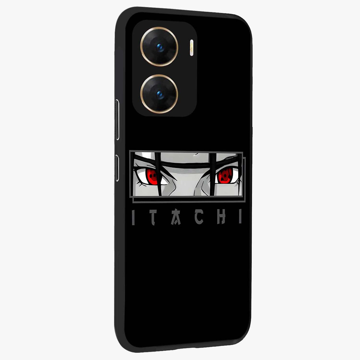 Scarlet Gaze Dominance Glass Case upright view showcasing powerful dramatic artwork with dominant artistic theme.
