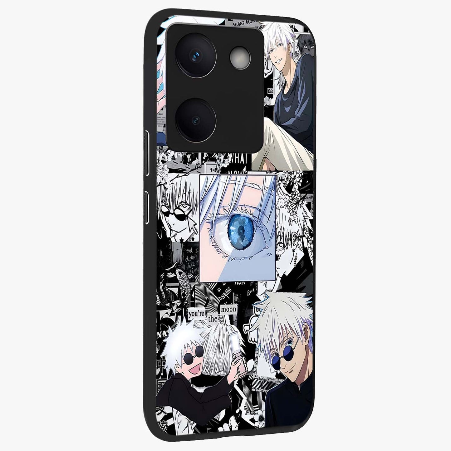 Infinity Sorcerer Chaos Glass Case upright view showcasing dramatic sorcerer artwork with chaotic mystical theme.