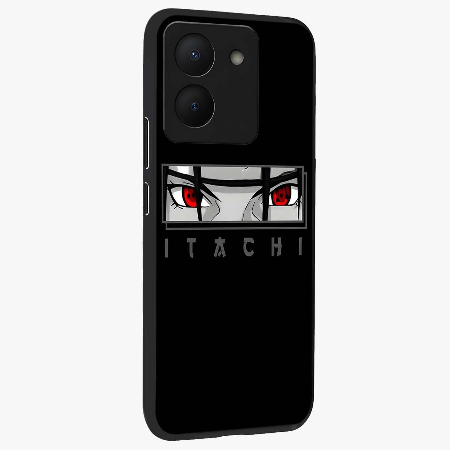 Scarlet Gaze Dominance Glass Case upright view showcasing powerful dramatic artwork with dominant artistic theme.