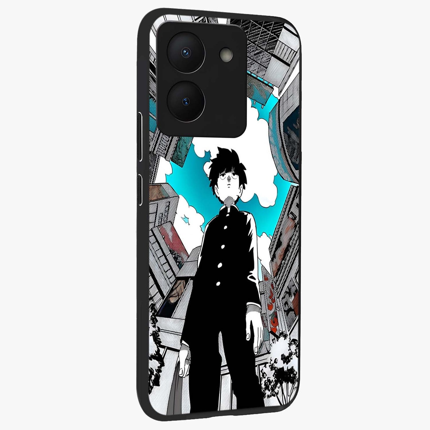 Silent Psychic Awakening Glass Case upright view showcasing symbolic psychic artwork with mysterious mystical theme.