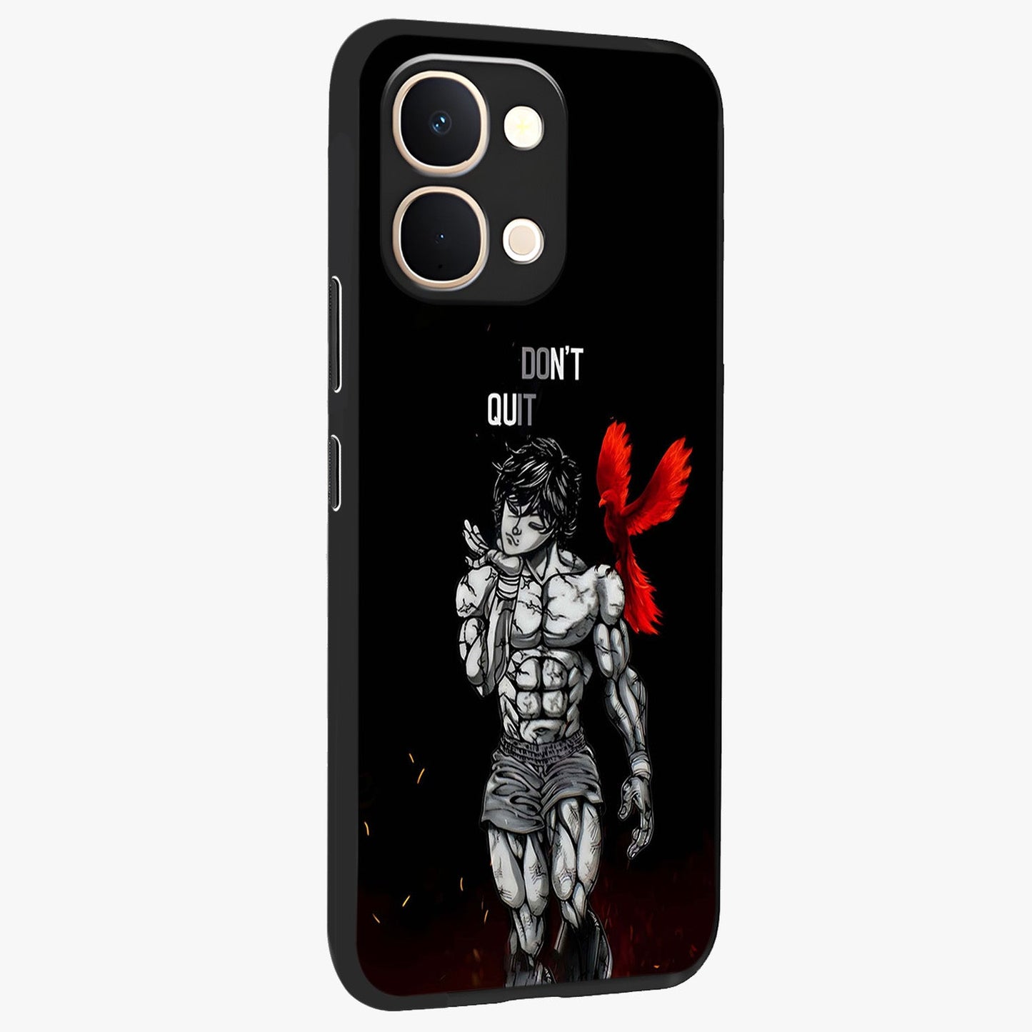 Rise Beyond Limits Glass Case upright view showcasing powerful inspirational artwork with uplifting theme.