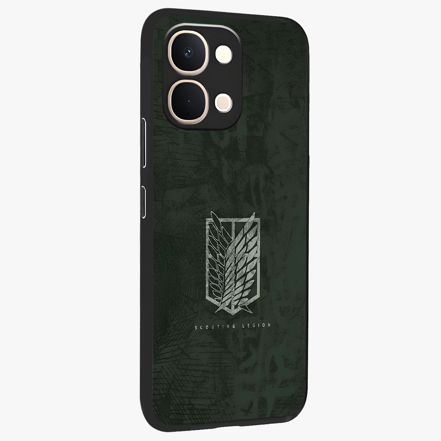 Wings Of Freedom Glass Case upright view showcasing powerful wings artwork with freedom themed design.