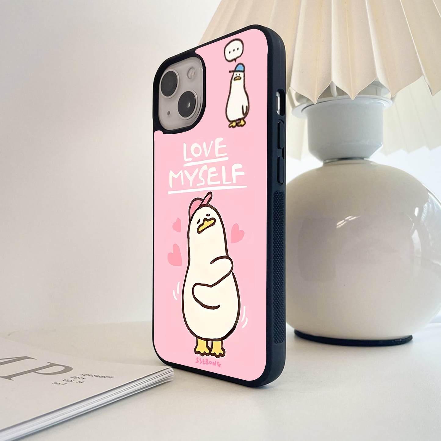 Self Love Duck Glass Case
