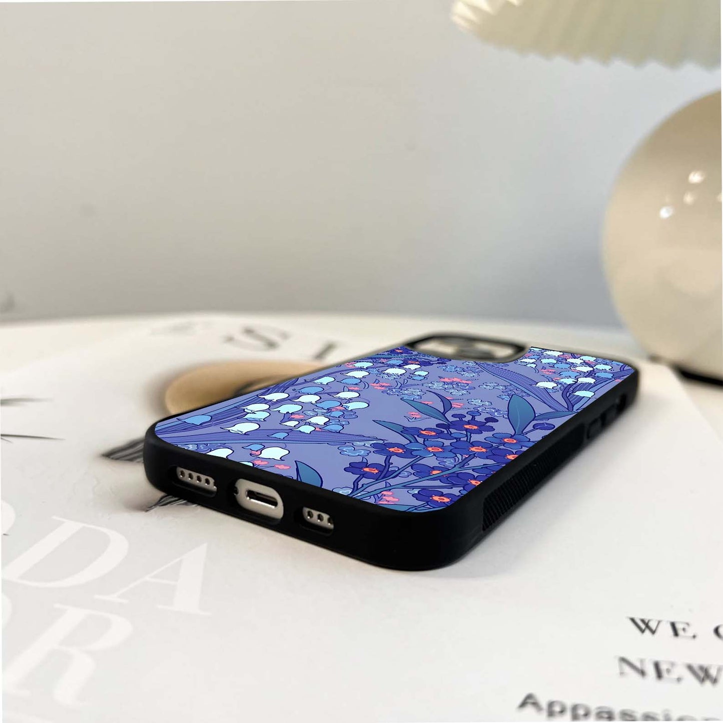 Whispering Bluebells Glass Case