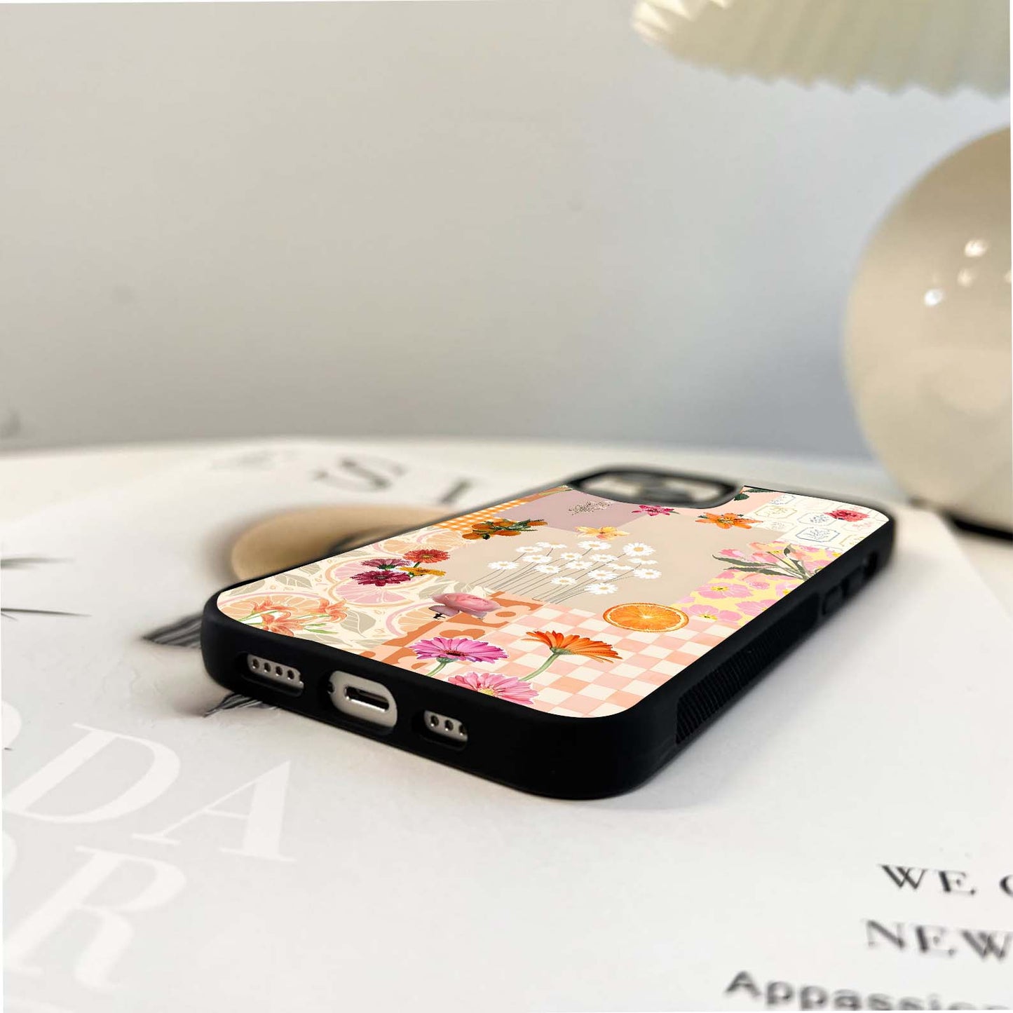 Warm Glow Petals Glass Case