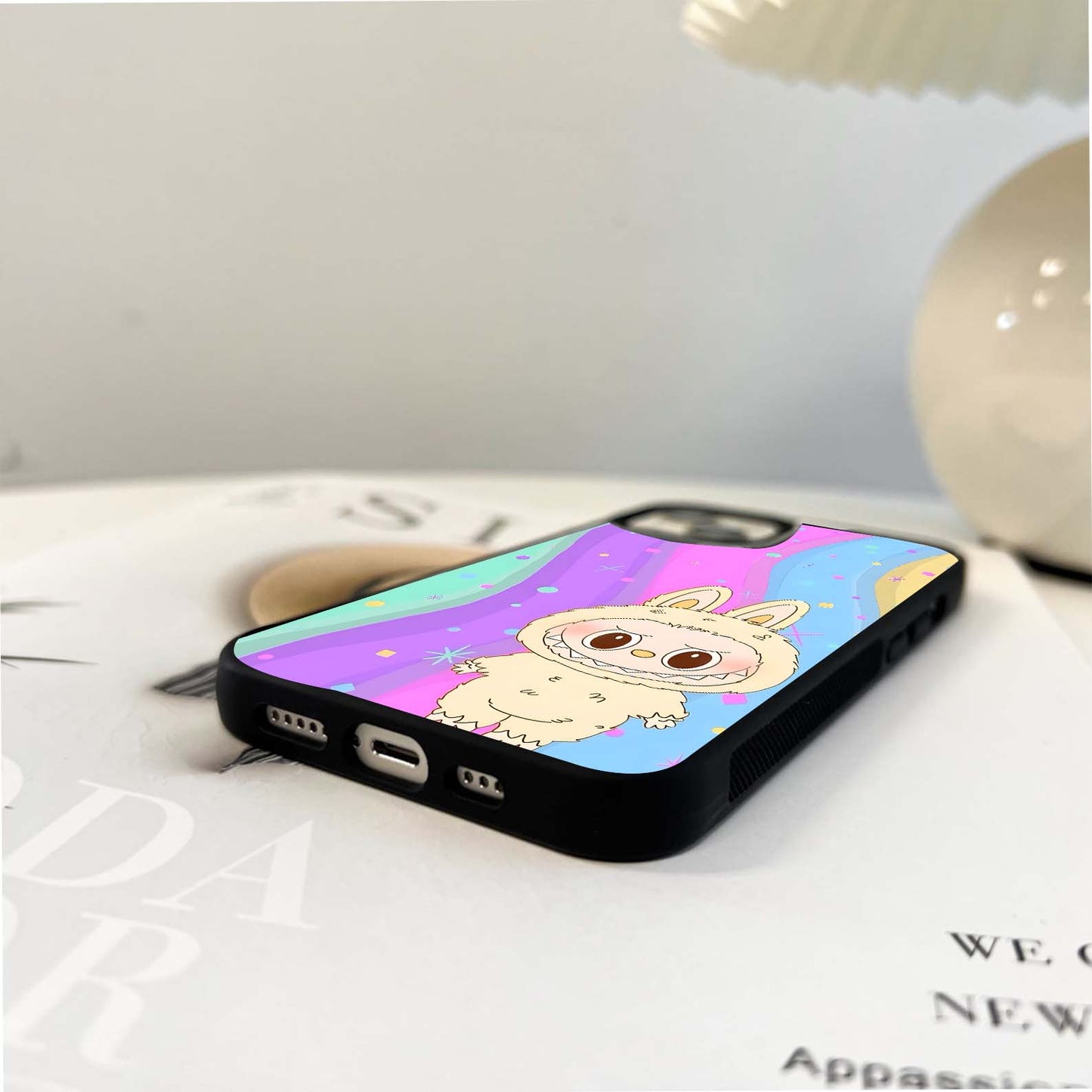 Anger Labubu Glass Case