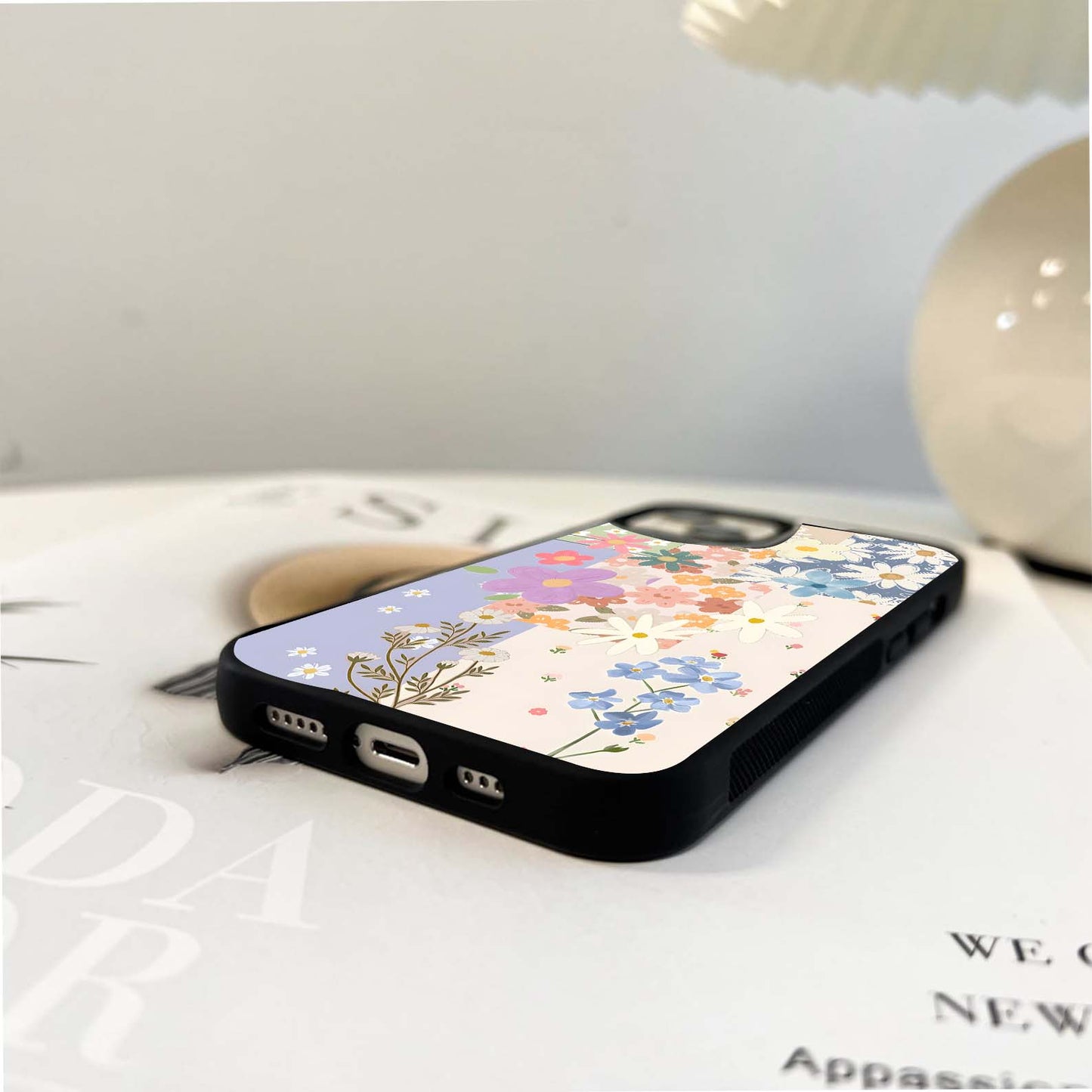 Botanical Florals Glass Case