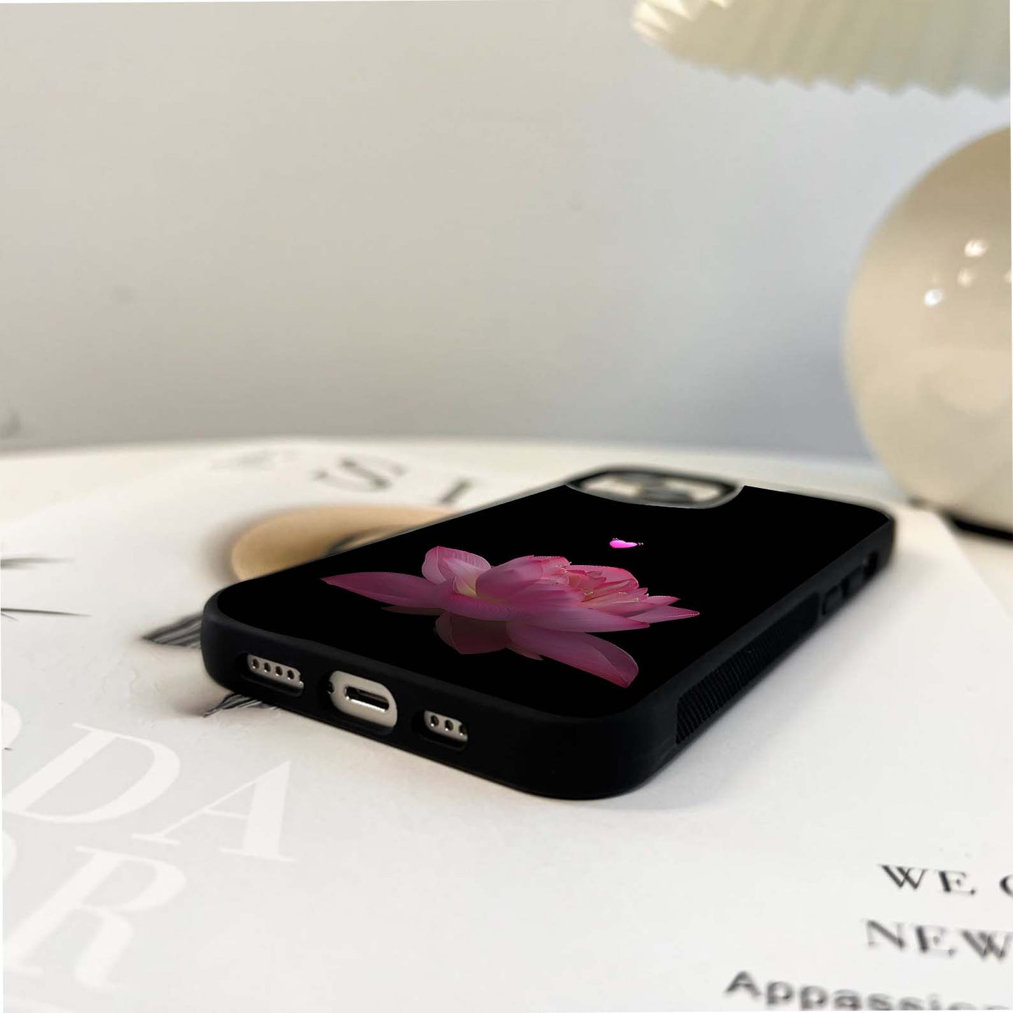 Love Lotus Glass Case