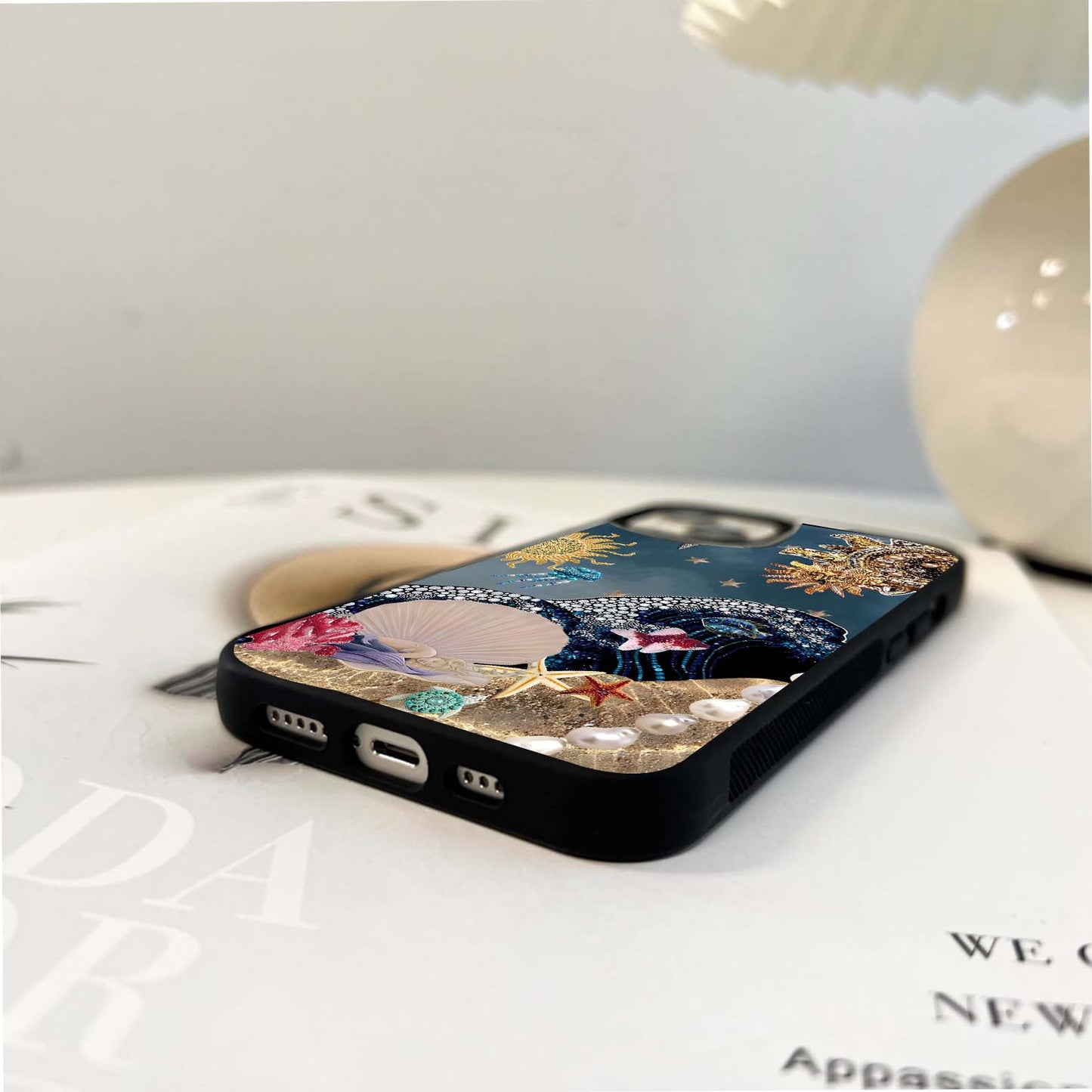 Celestial sea fantasy Glass Case