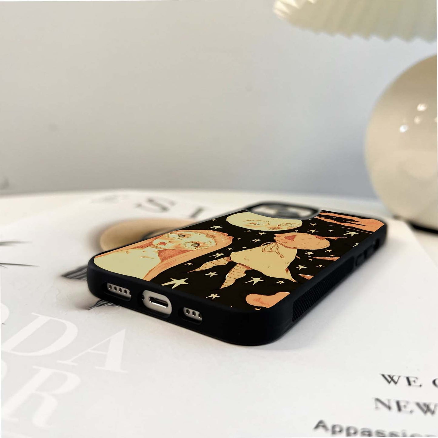 Pumpkin Moon Glass Case