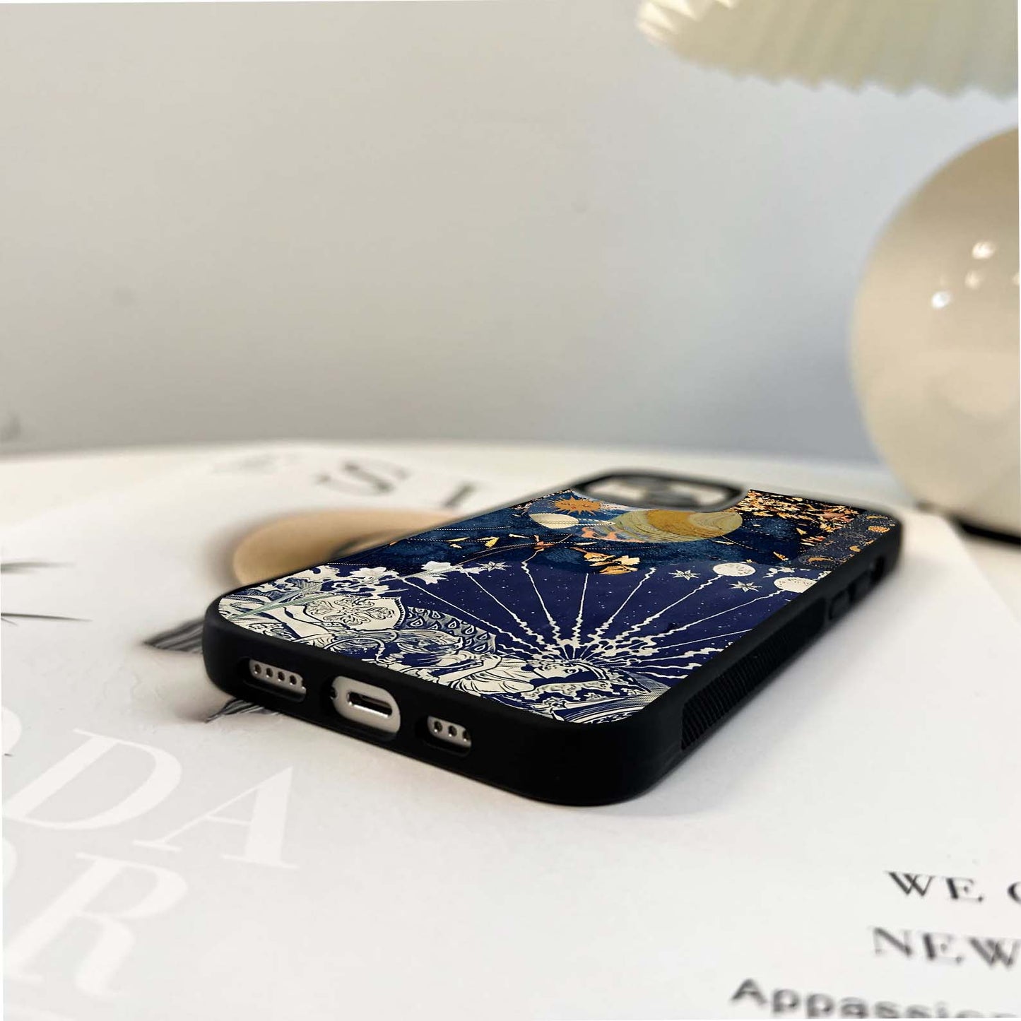 Crane Moonlight Dance Glass Case