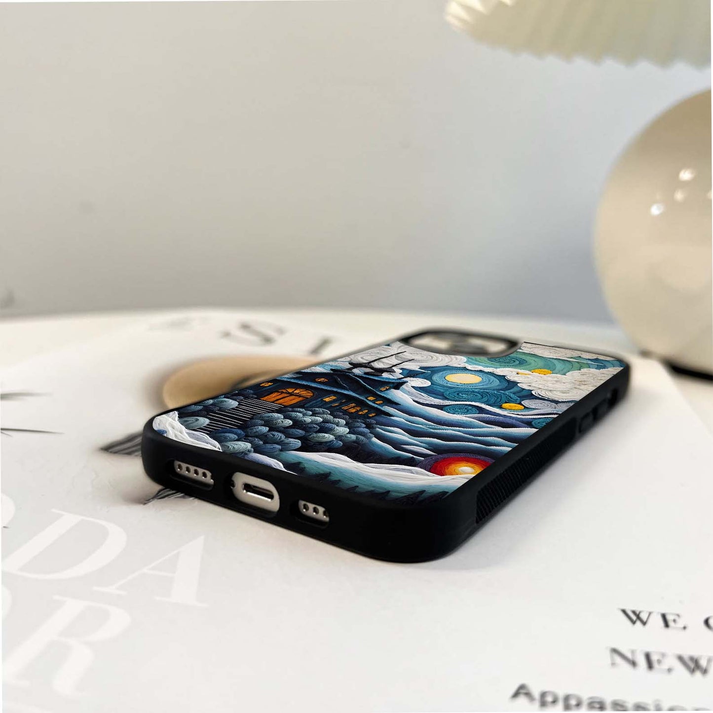 Mystic Yarn Cottage Glass Case