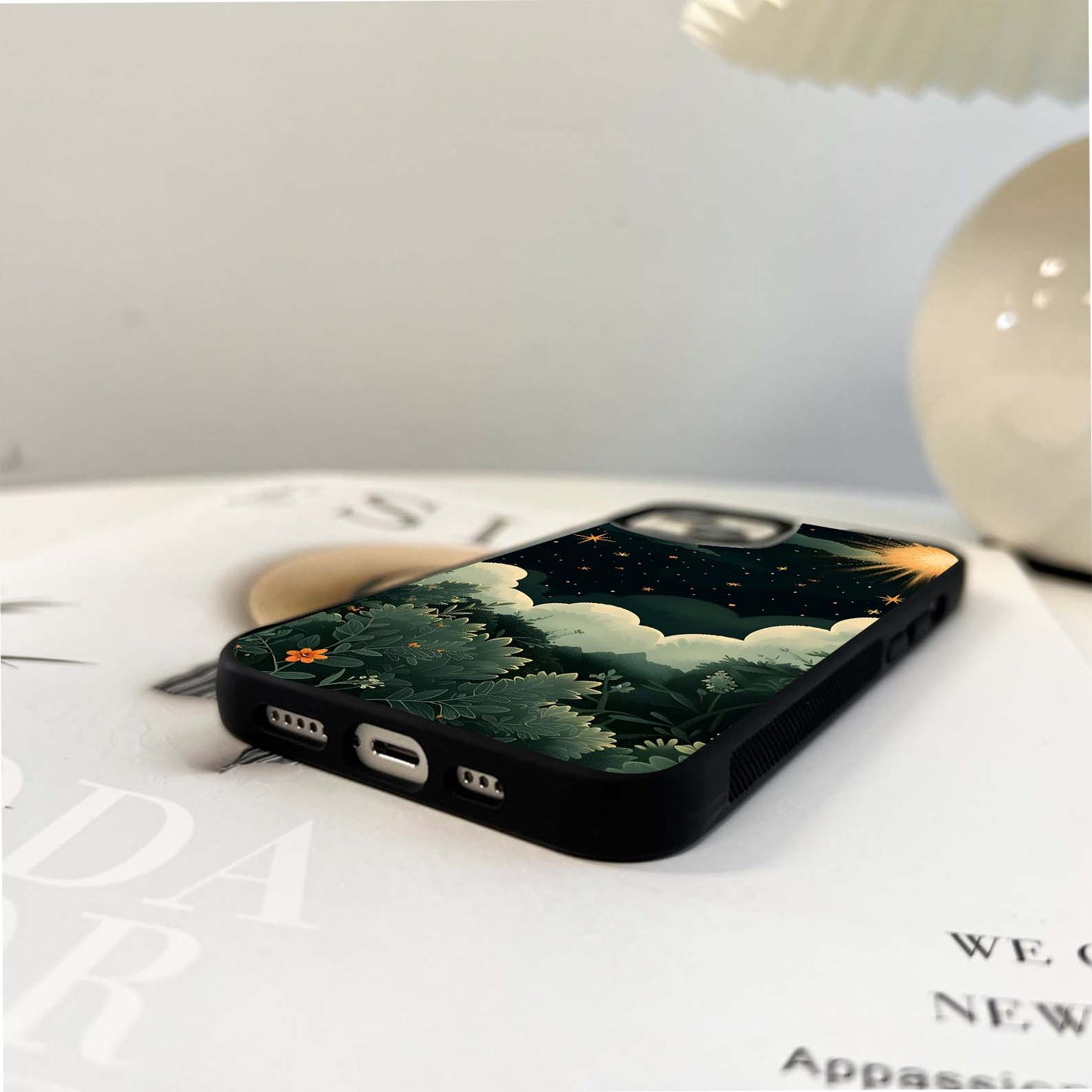 Sunburst Forest Glass Case