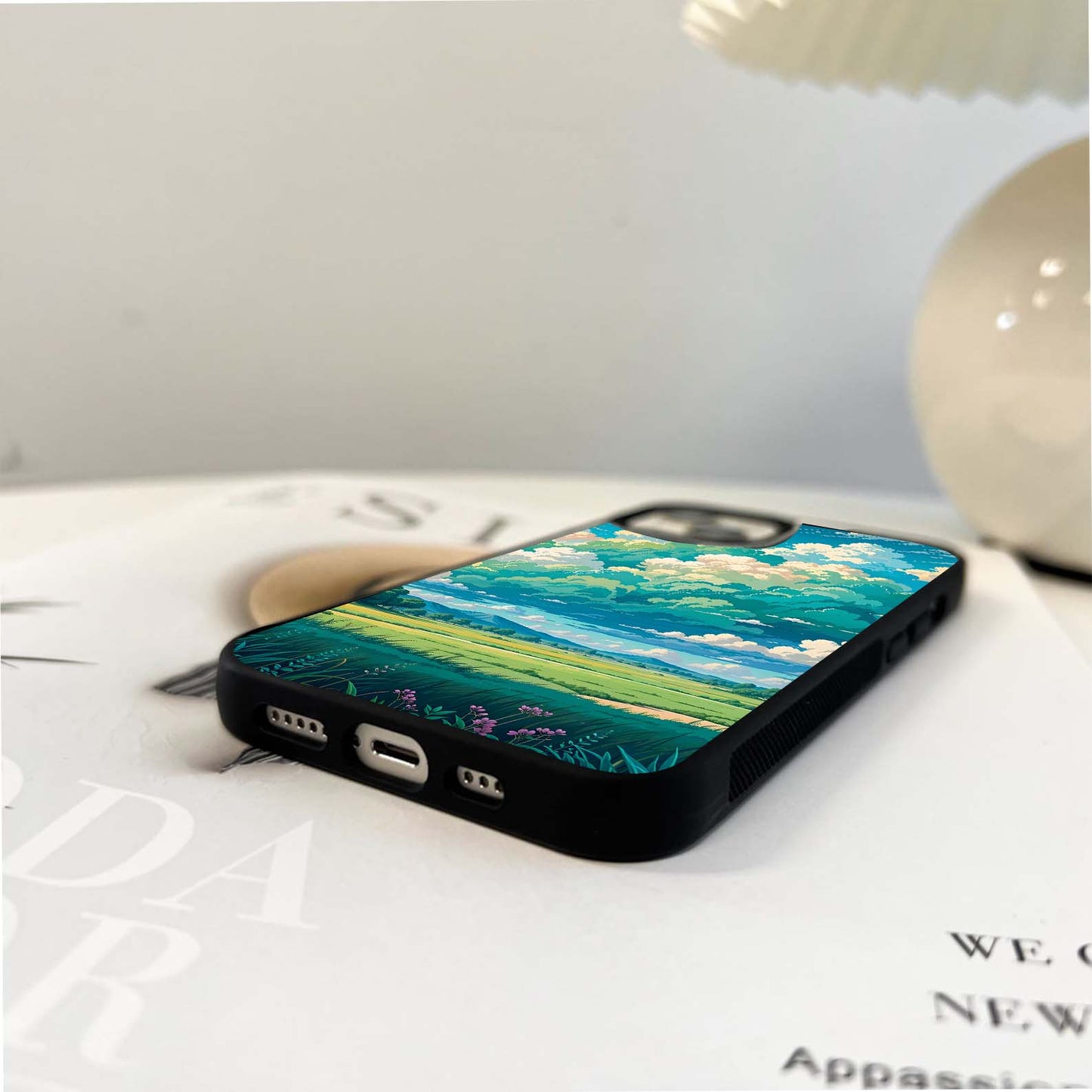 Cotton Field Skies Glass Glass Case