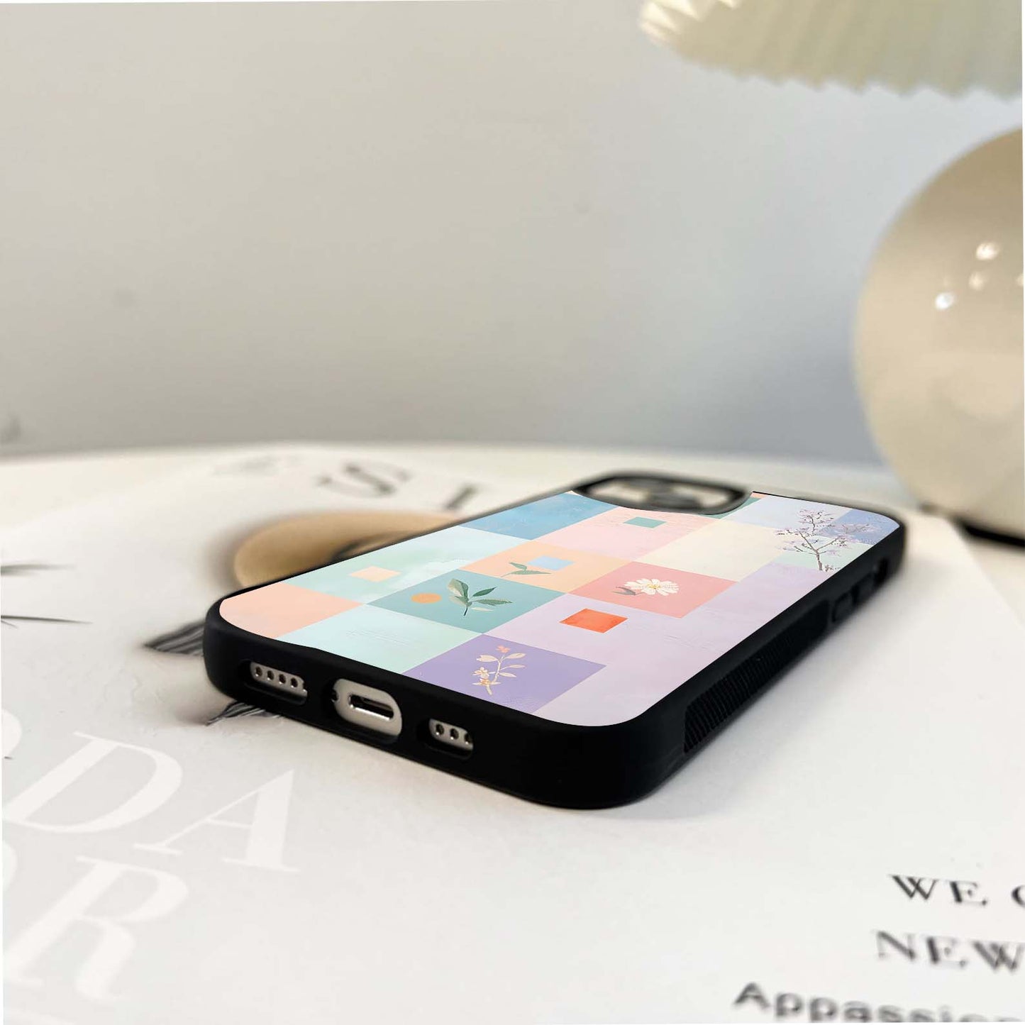 Grid of blocks Glass Case