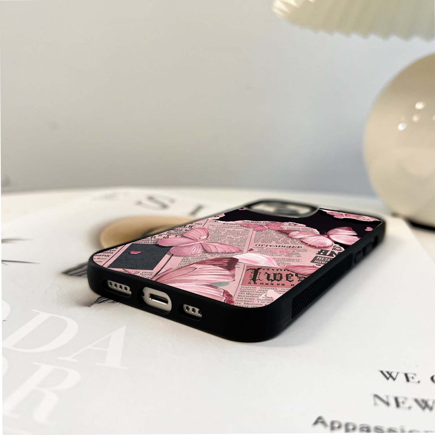 Butterfly Healing Aesthetic Glass Case