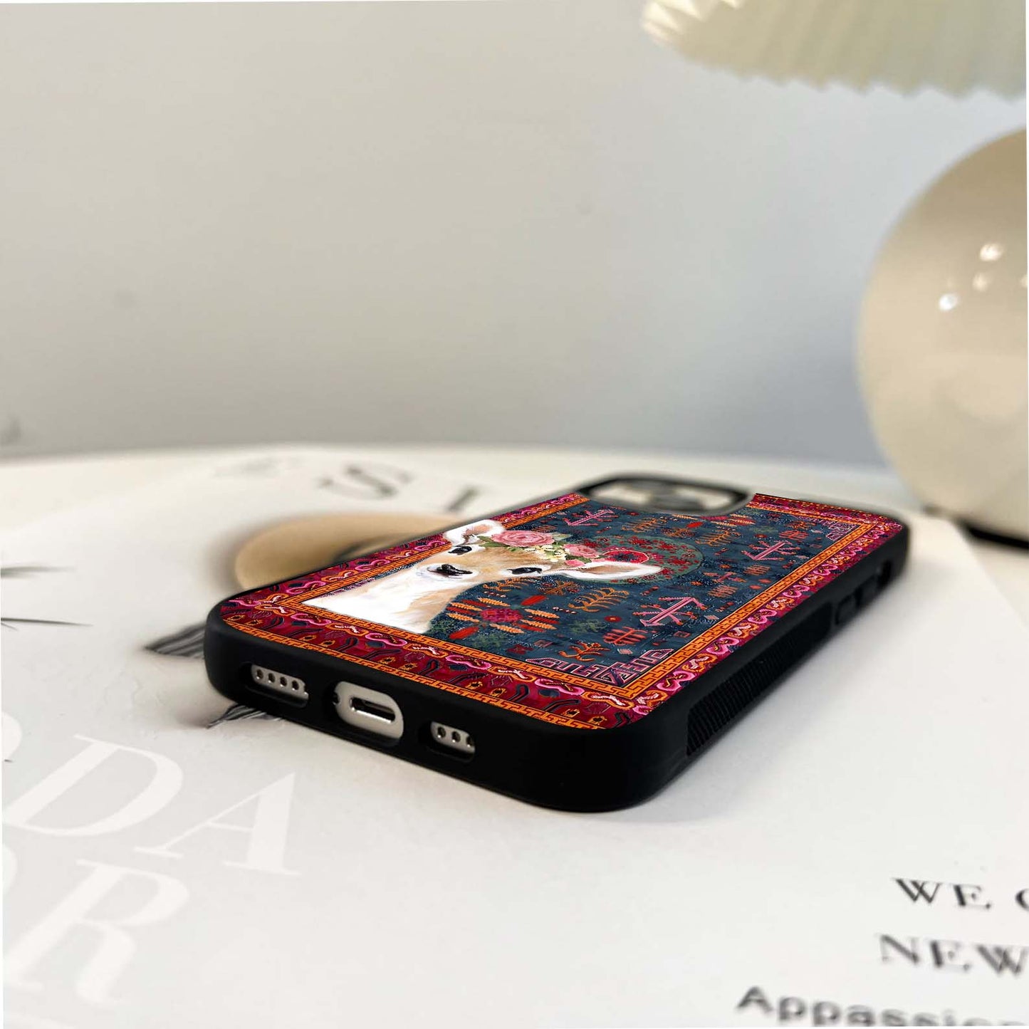 Innocent Art Deer Glass Case