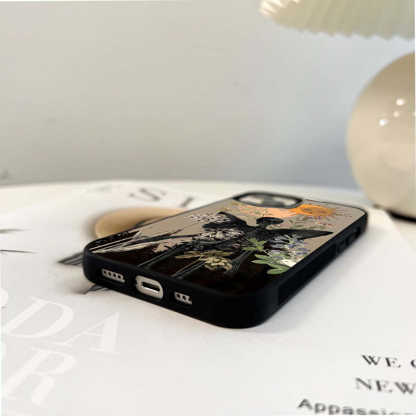 Golden Branch Soar Glass Case