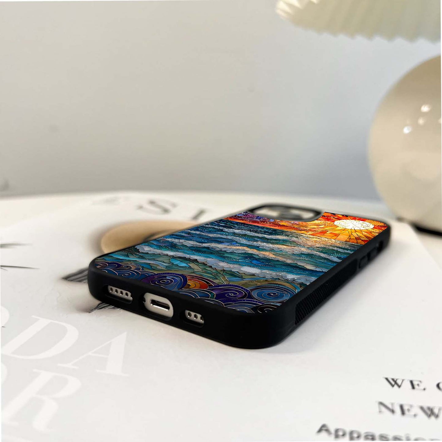 Ocean Mosaic Art Glass Case