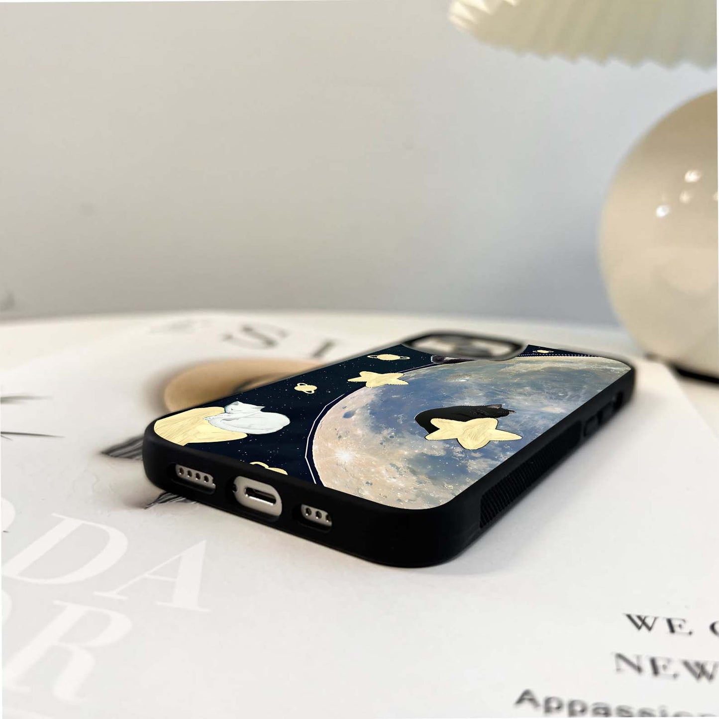 Cats sleeping on stars Glass Case