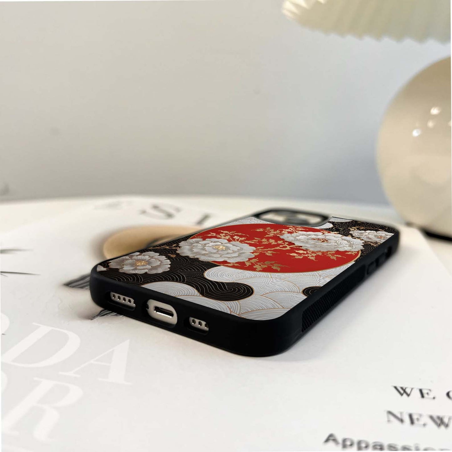 Floral Ornament Glass Case