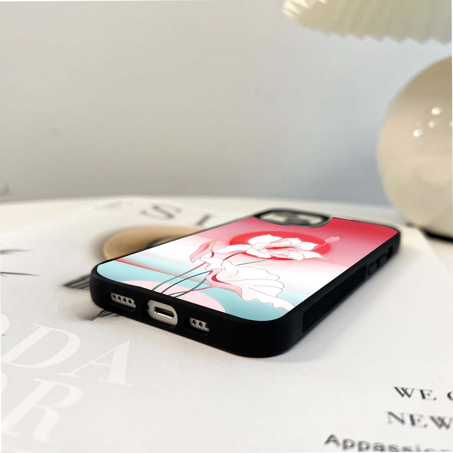 Lunar Petal Rise Glass Case