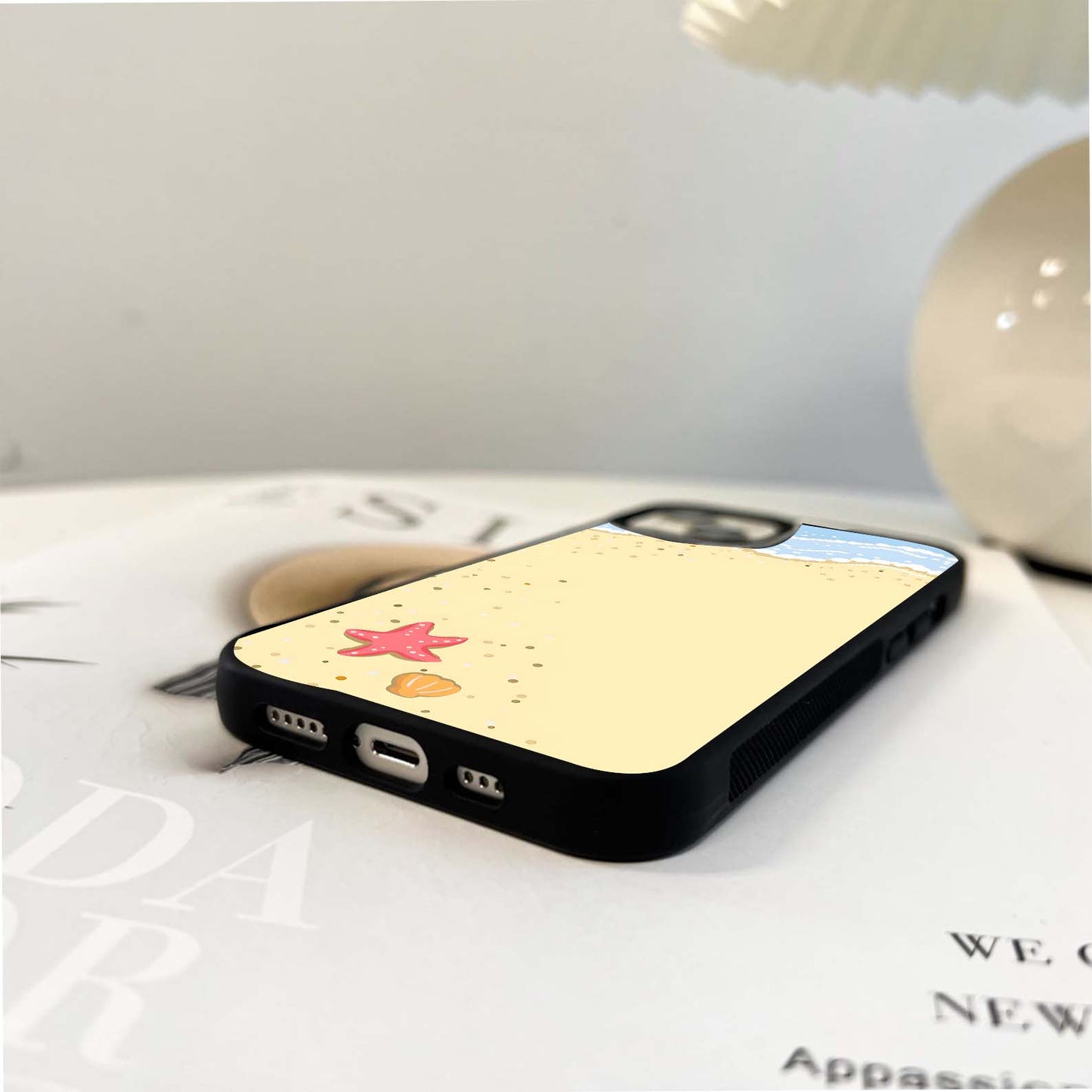 Alone Cute Starfish Glass Case