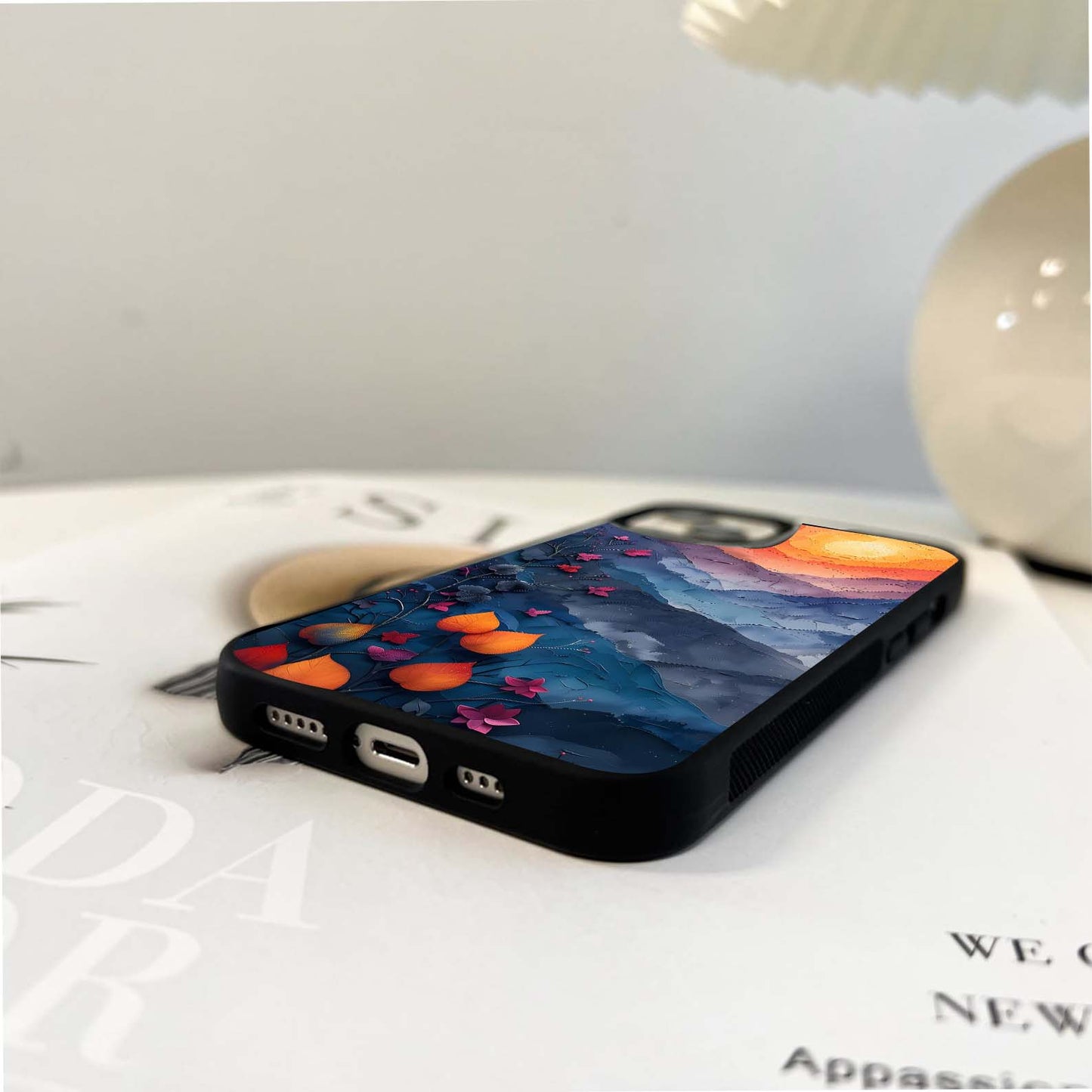 Twilight Bloom Hills Glass Case