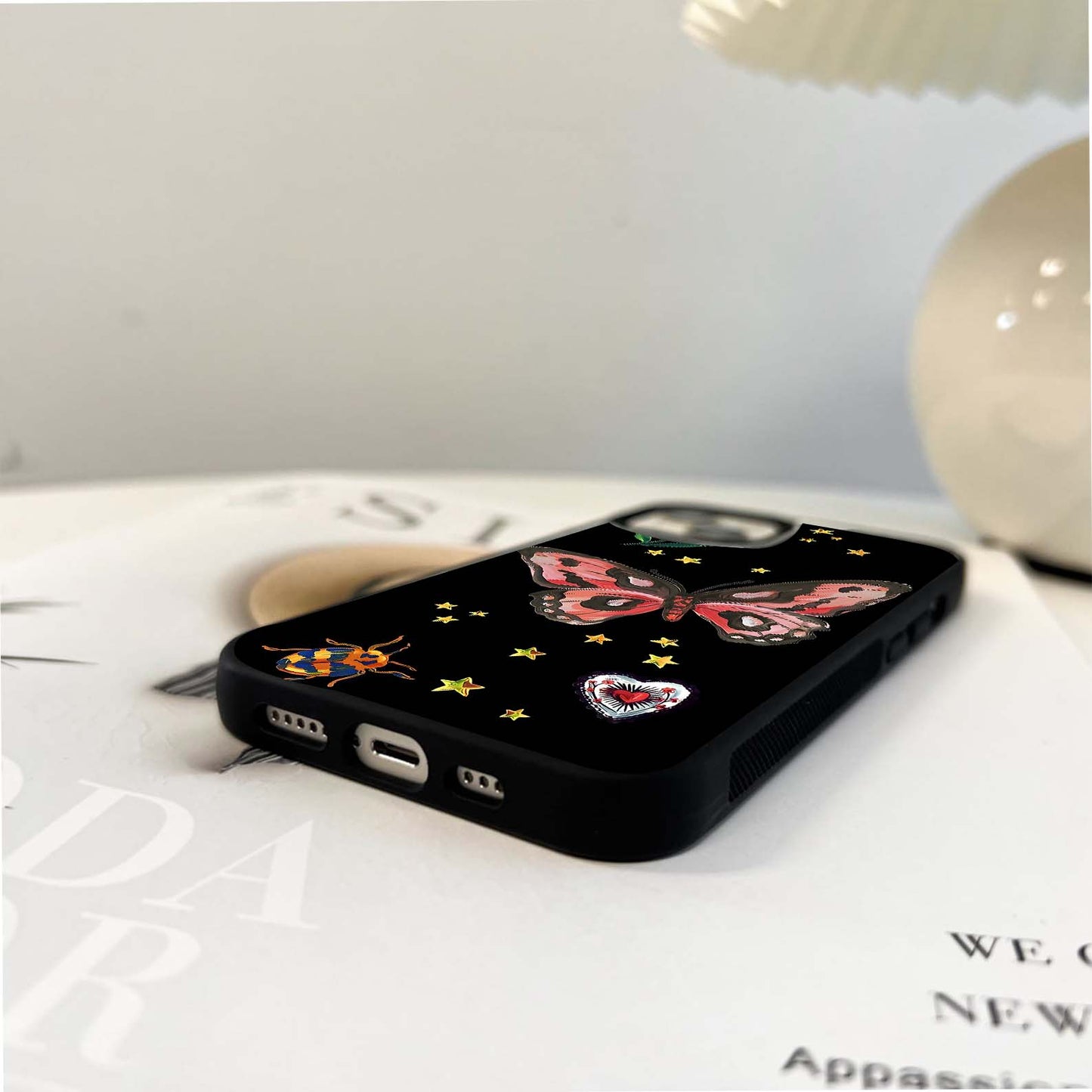 Miracle Butterfly Pattern Glass Case