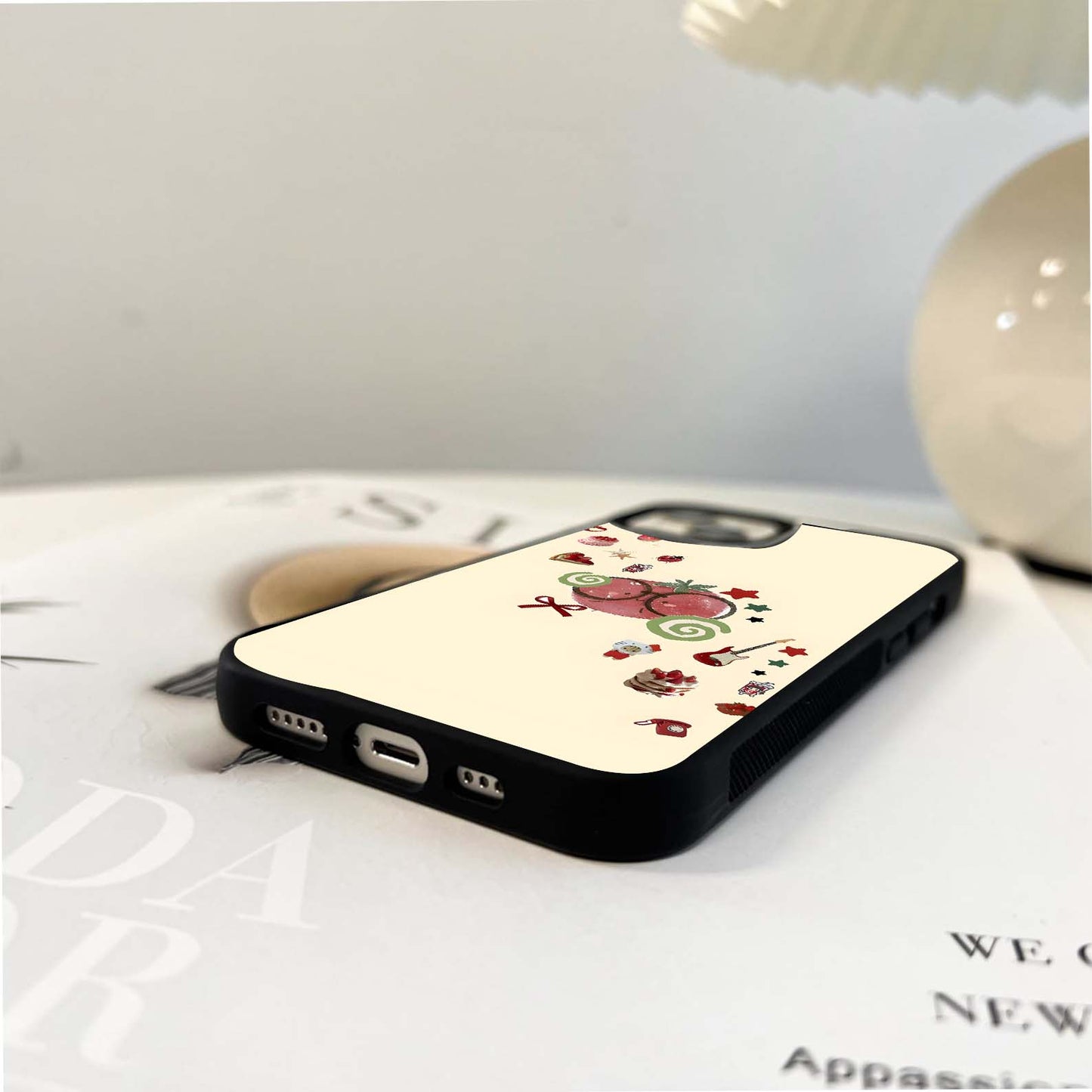 Strawberry Spark Fun Glass Case