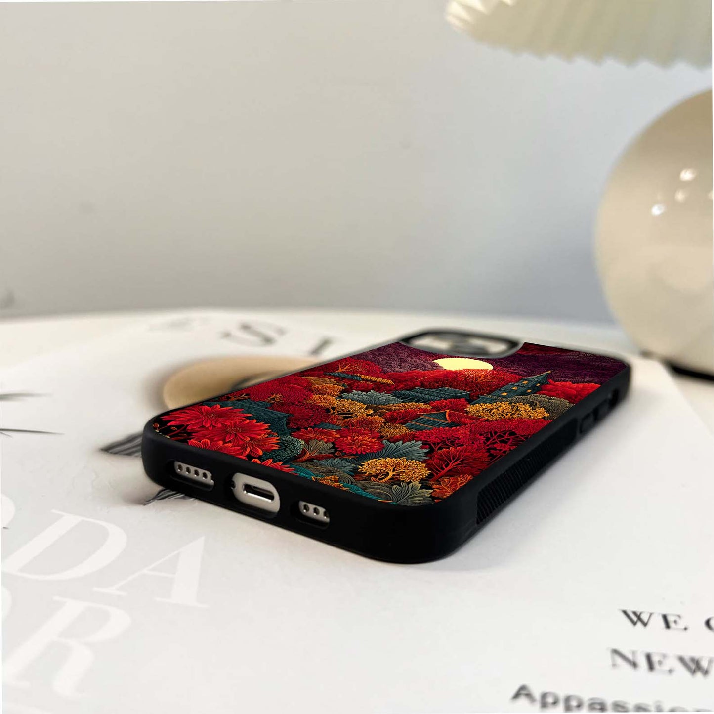 Red Scenery Hot Glass Case