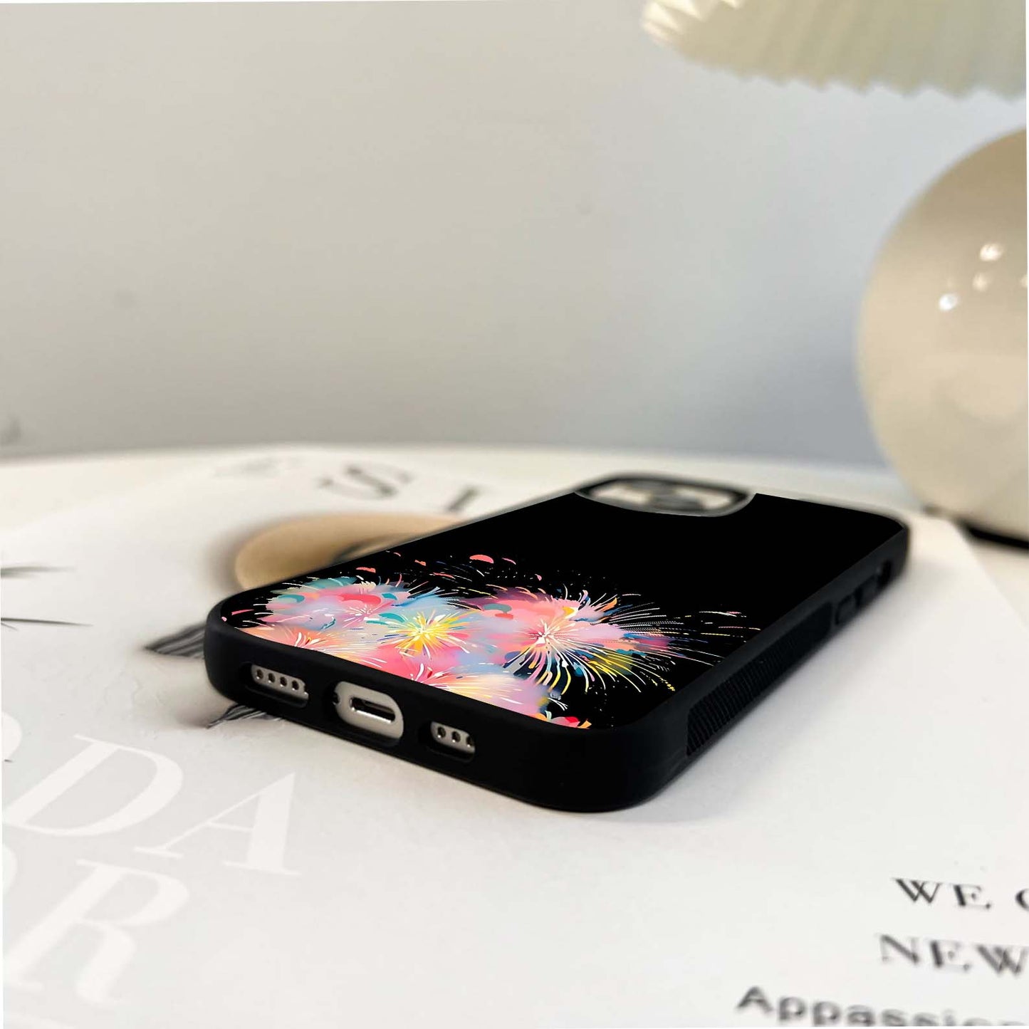 Color Burst Fireworks Glass Case