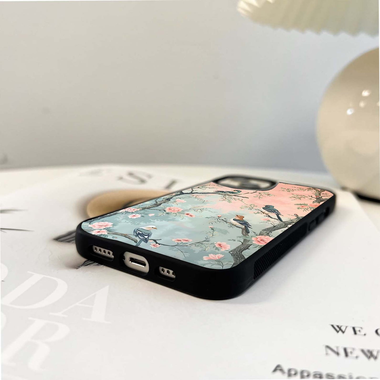 Baby Birds On tree Glass Case