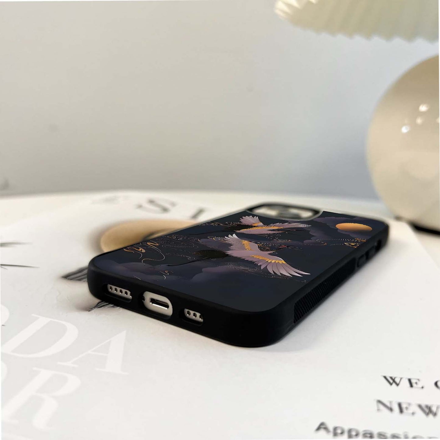 Free Crane Golden Glass Case