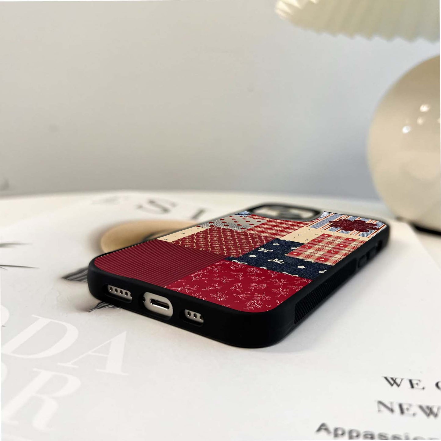 Vintage Quilt Vibe Glass Case