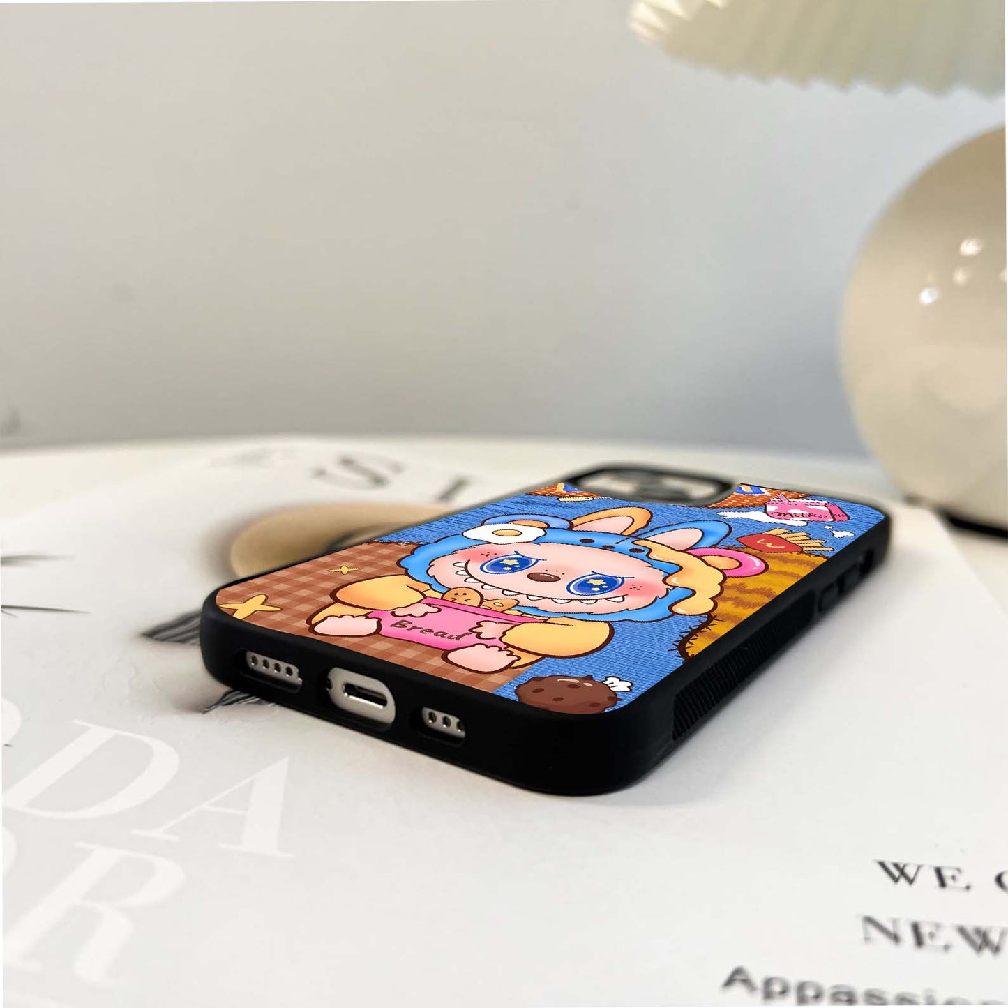 Food Labubu Glass Case