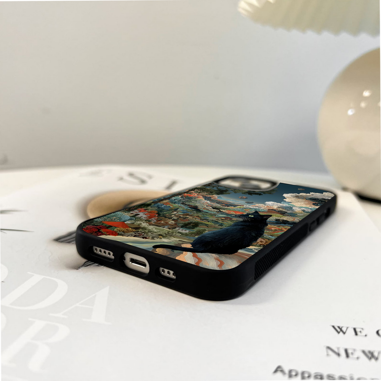 Mystic Cat Valley Glass Case