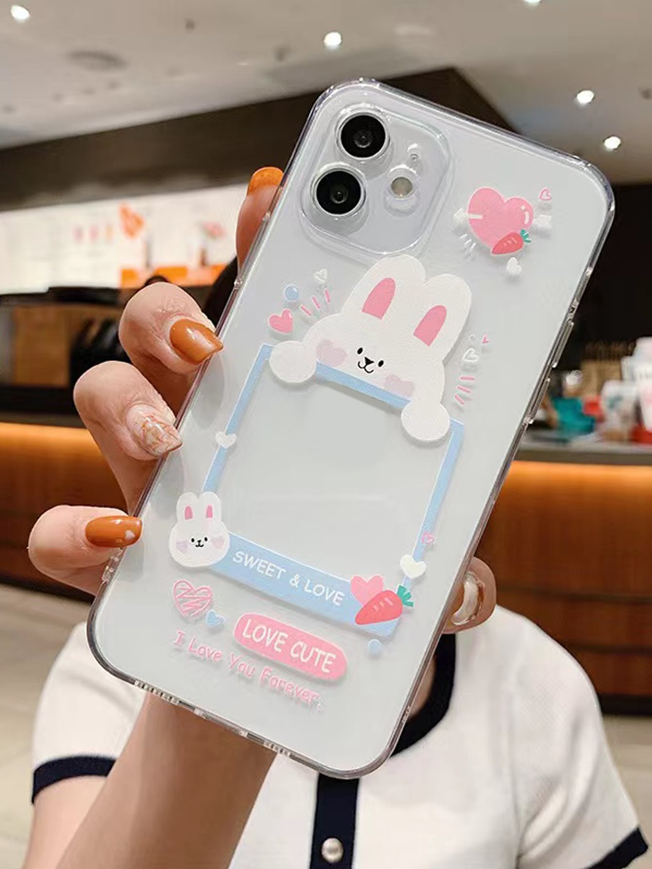 Custom Personalised Photo Cute Clear Silicon Case Cover