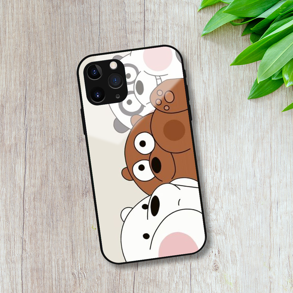 Bear/Panda Cute Glass Case