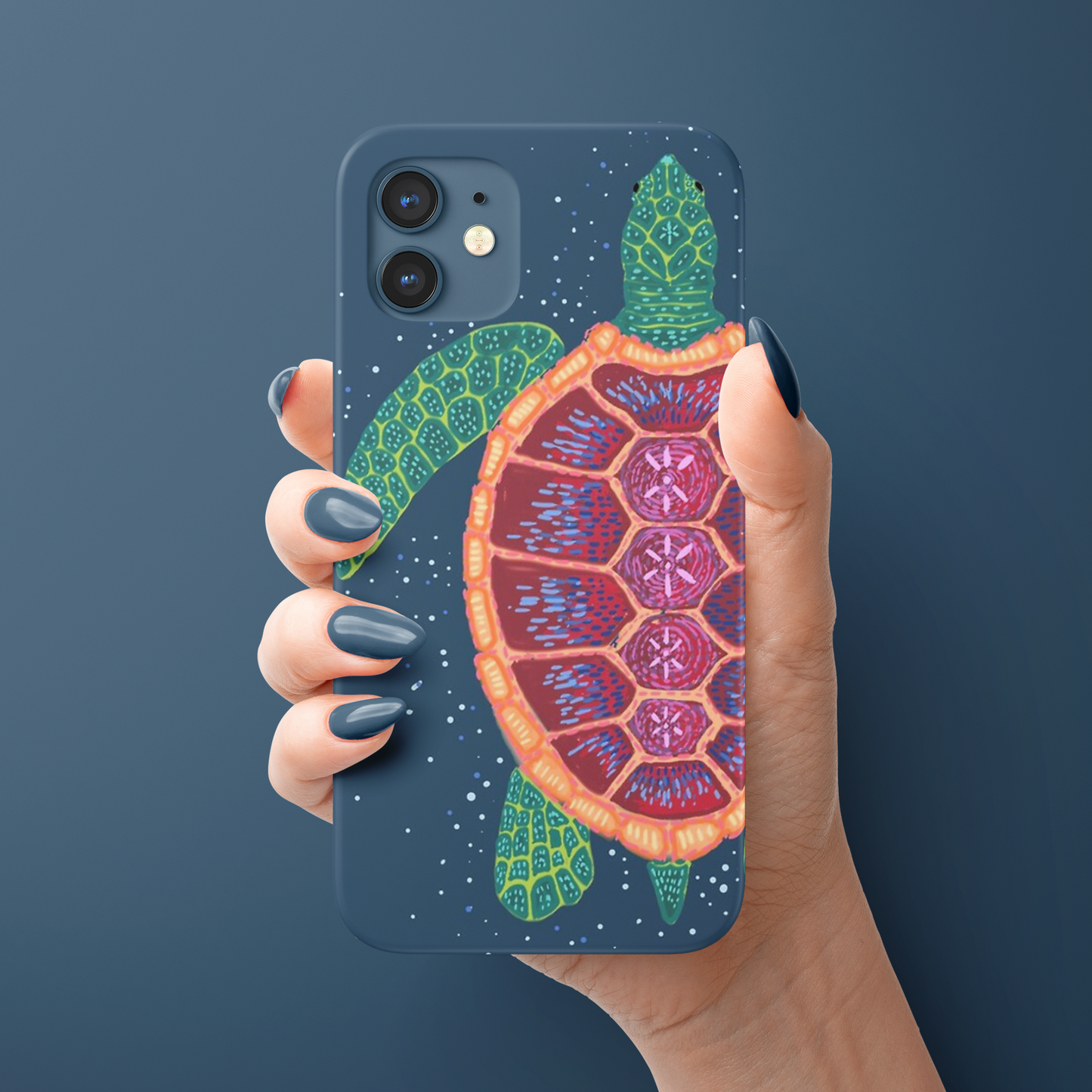 Amazing Tortoise Slim Case Cover With Same Design Holder