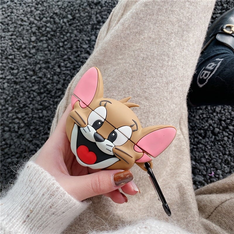 TOM & JERRY SILICONE AIRPODS CASE COVER FOR 1/2, 3 AND AIRPODS PRO