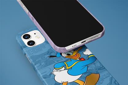 Cartoon with Comic Color Background Slim Case Cover With Same Design Holder